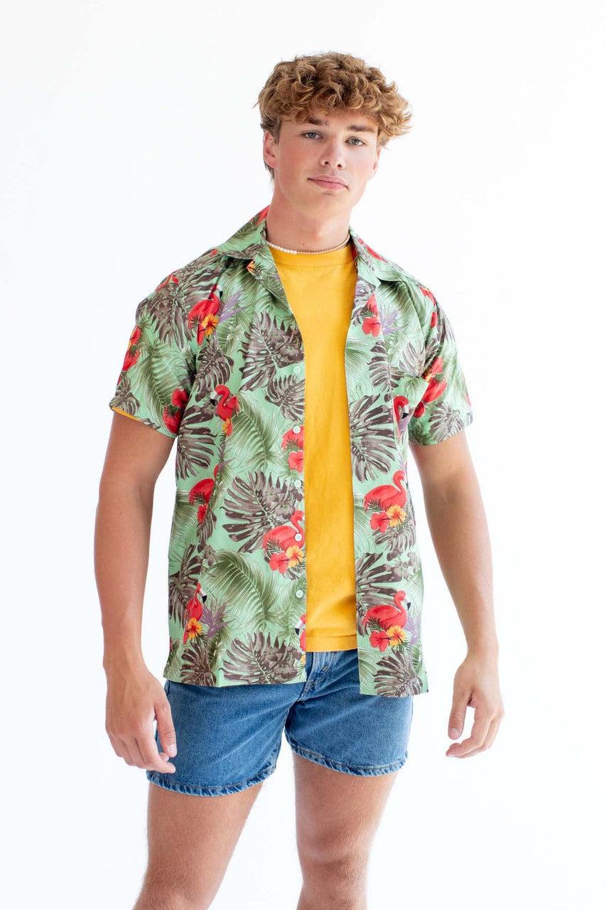 Flamingos Hawaiian Shirt Product Image