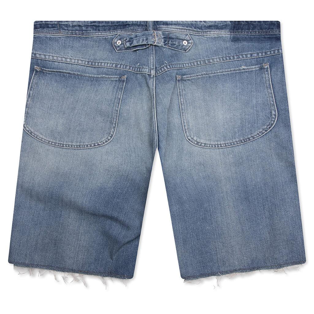 Stud Denim Shorts - Light Blue Male Product Image