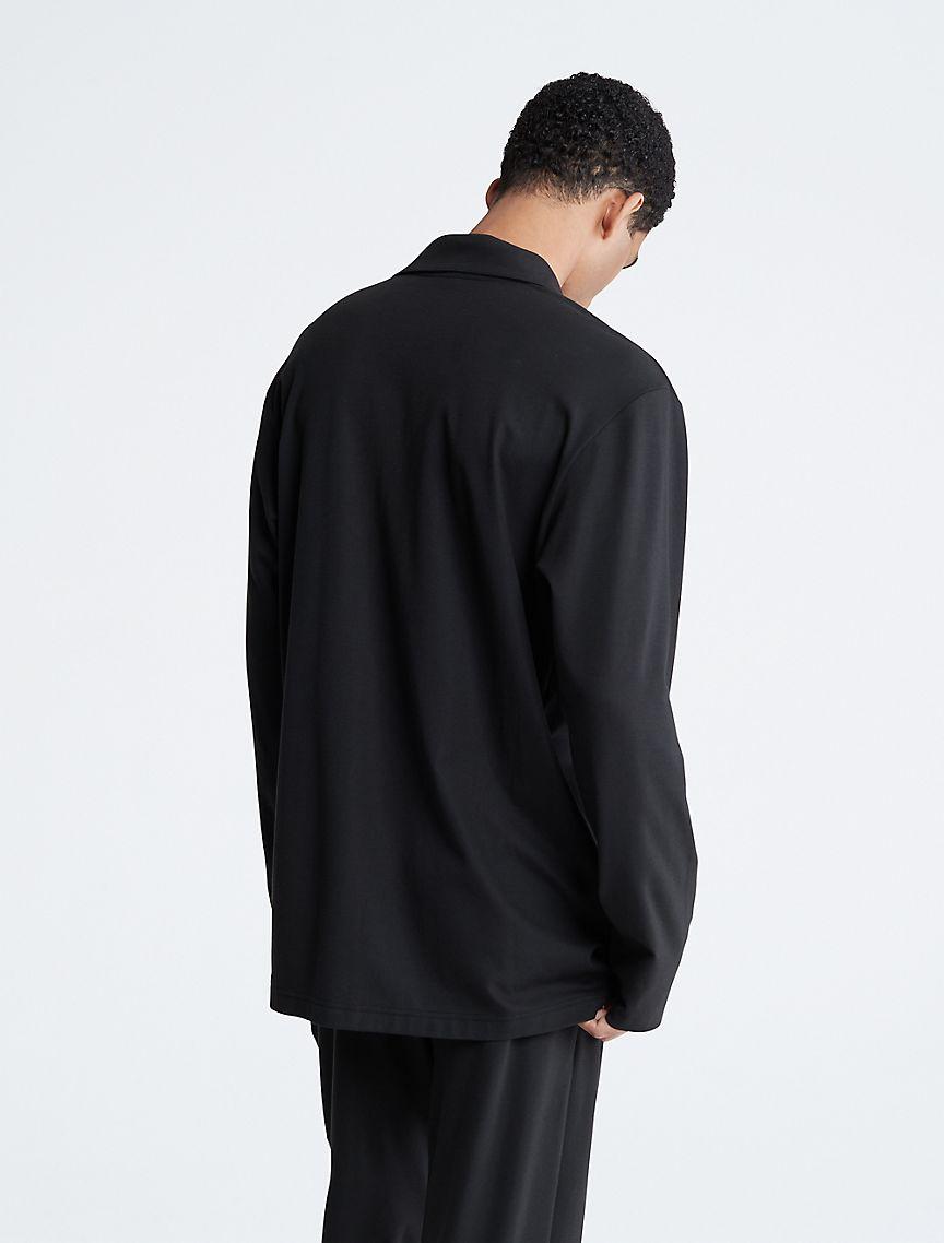 CK Black Lounge Sleep Button-Down Shirt Product Image