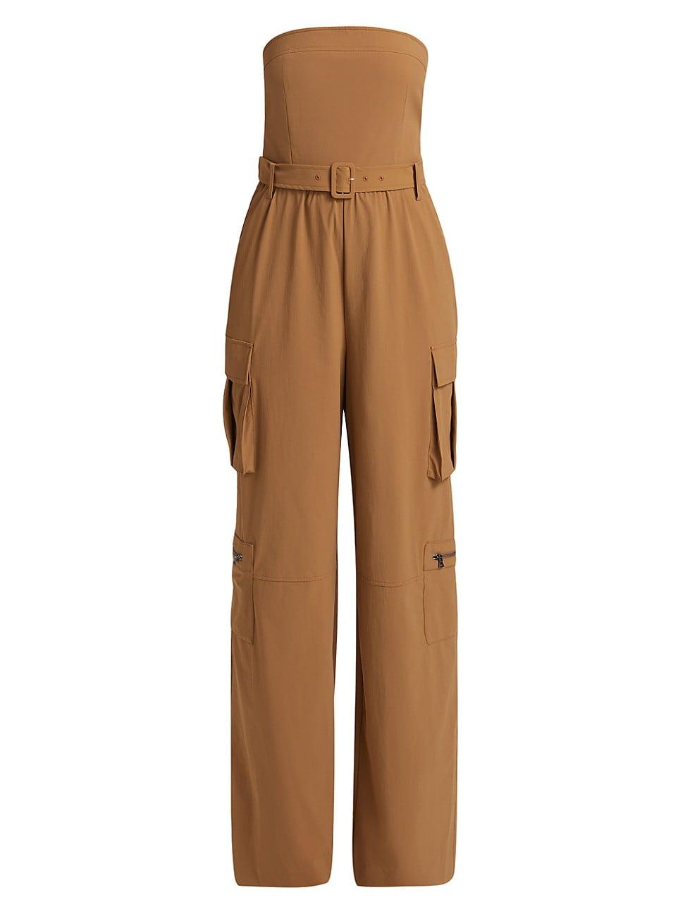 Womens Sachiko Strapless Cargo Jumpsuit Product Image