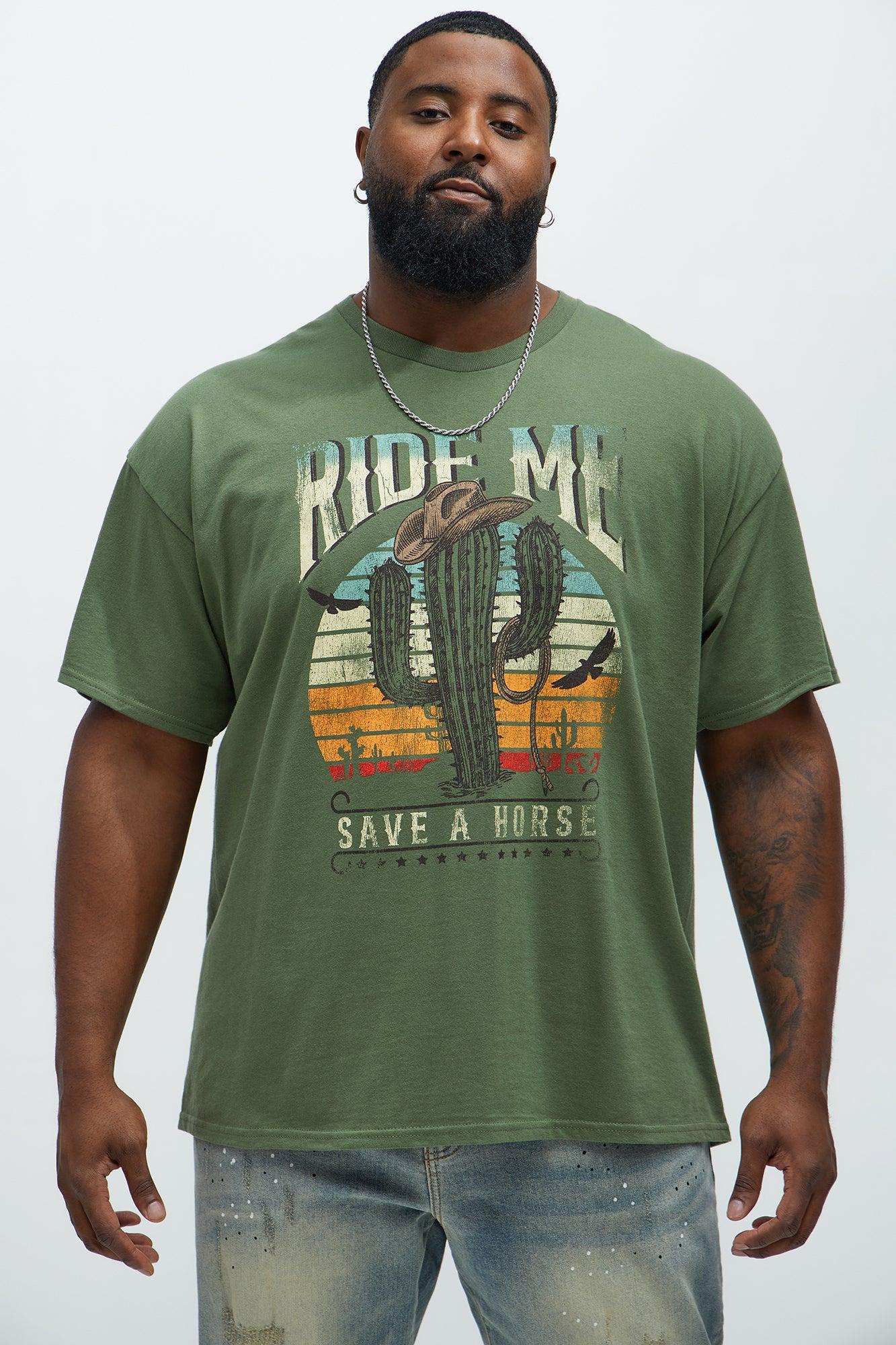 Ride Me Save A Horse Short Sleeve Tee - Hunter Product Image