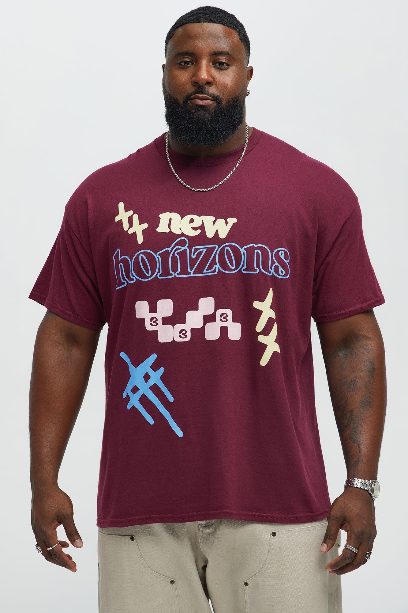 New Horizons Short Sleeve Tee - Burgundy Male Product Image
