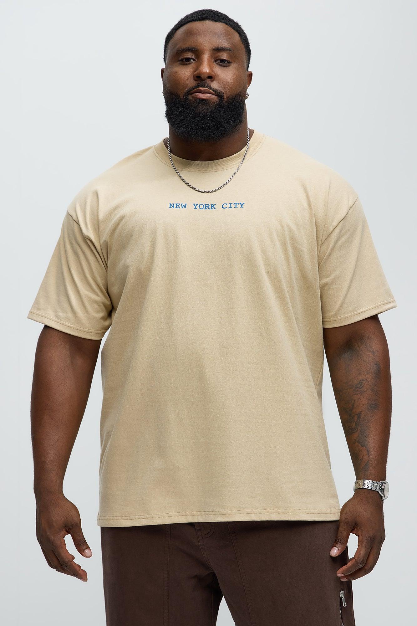 Map Of NYC Oversized Short Sleeve Tee - Sand Male Product Image