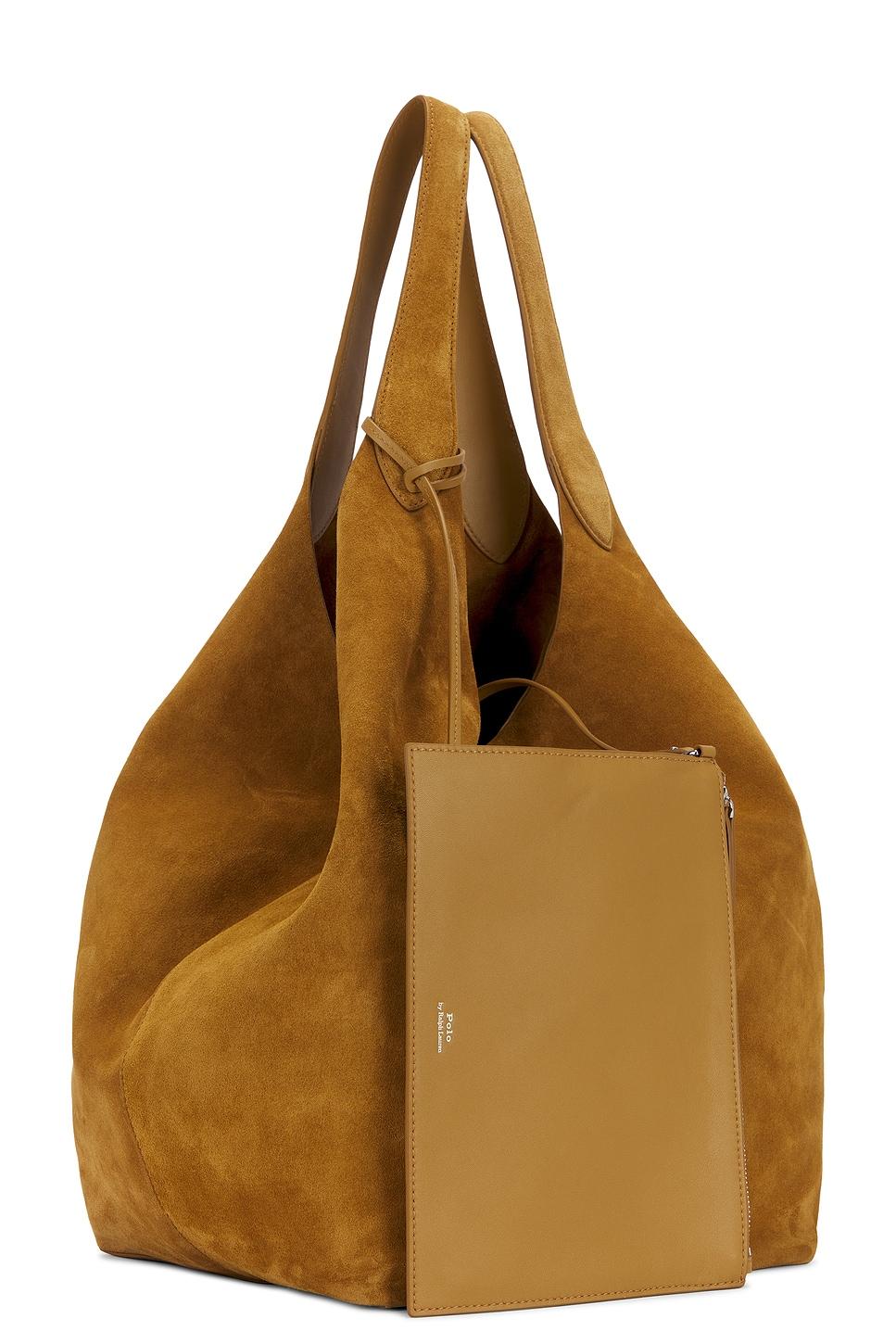 Suede Large Tote Polo Ralph Lauren Product Image