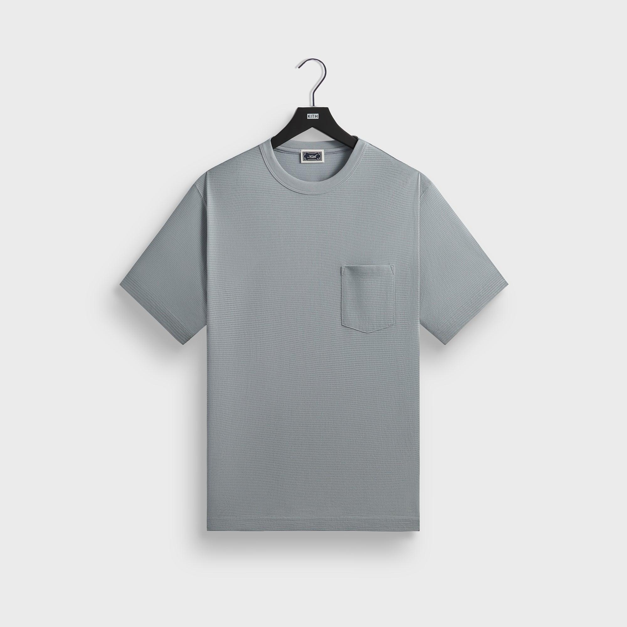 Kith Pointelle Mesh Leonard Pocket Tee - Light Indigo Male Product Image