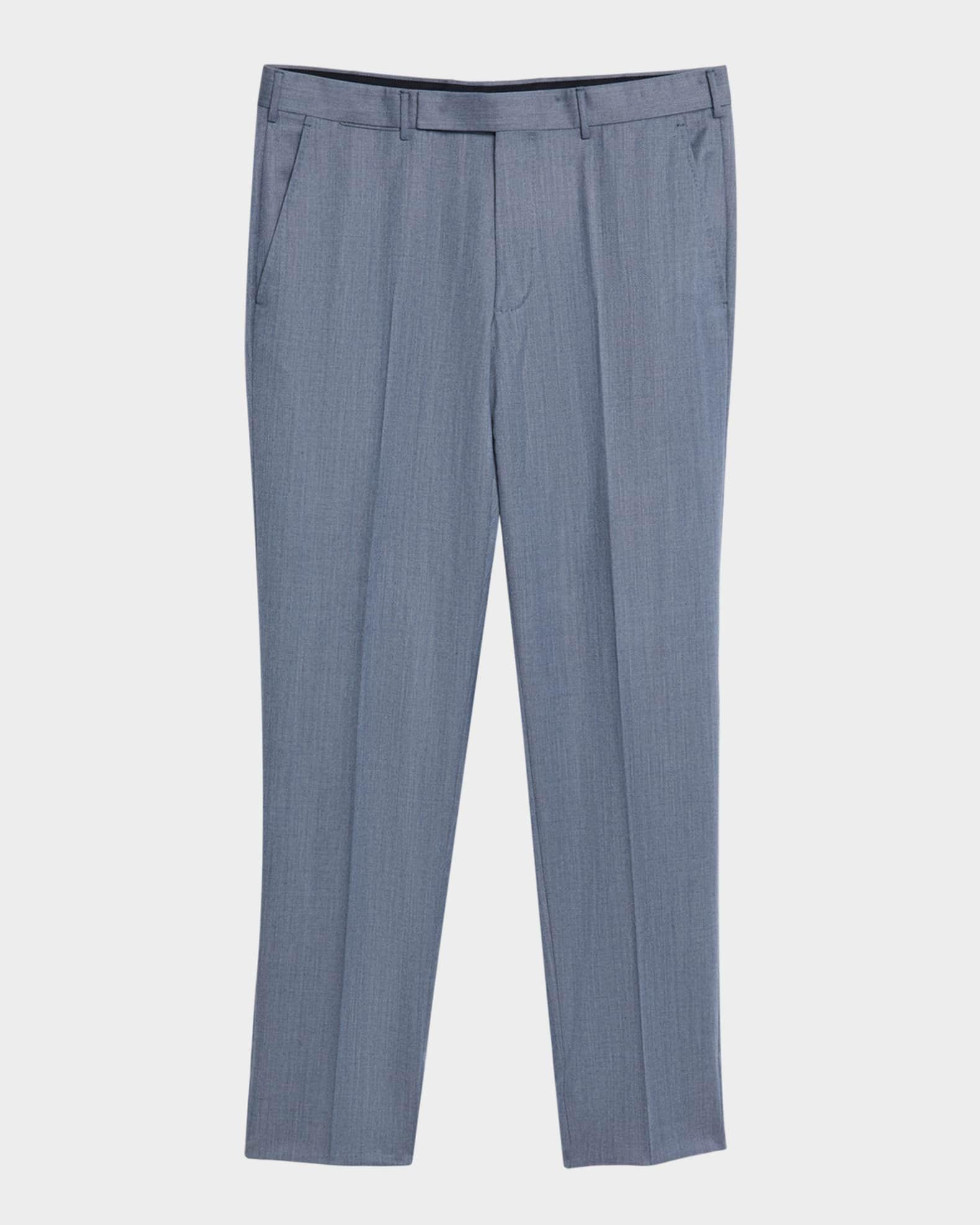 Men's Cavalry Twill Sharkskin Flat-Front Trousers Product Image