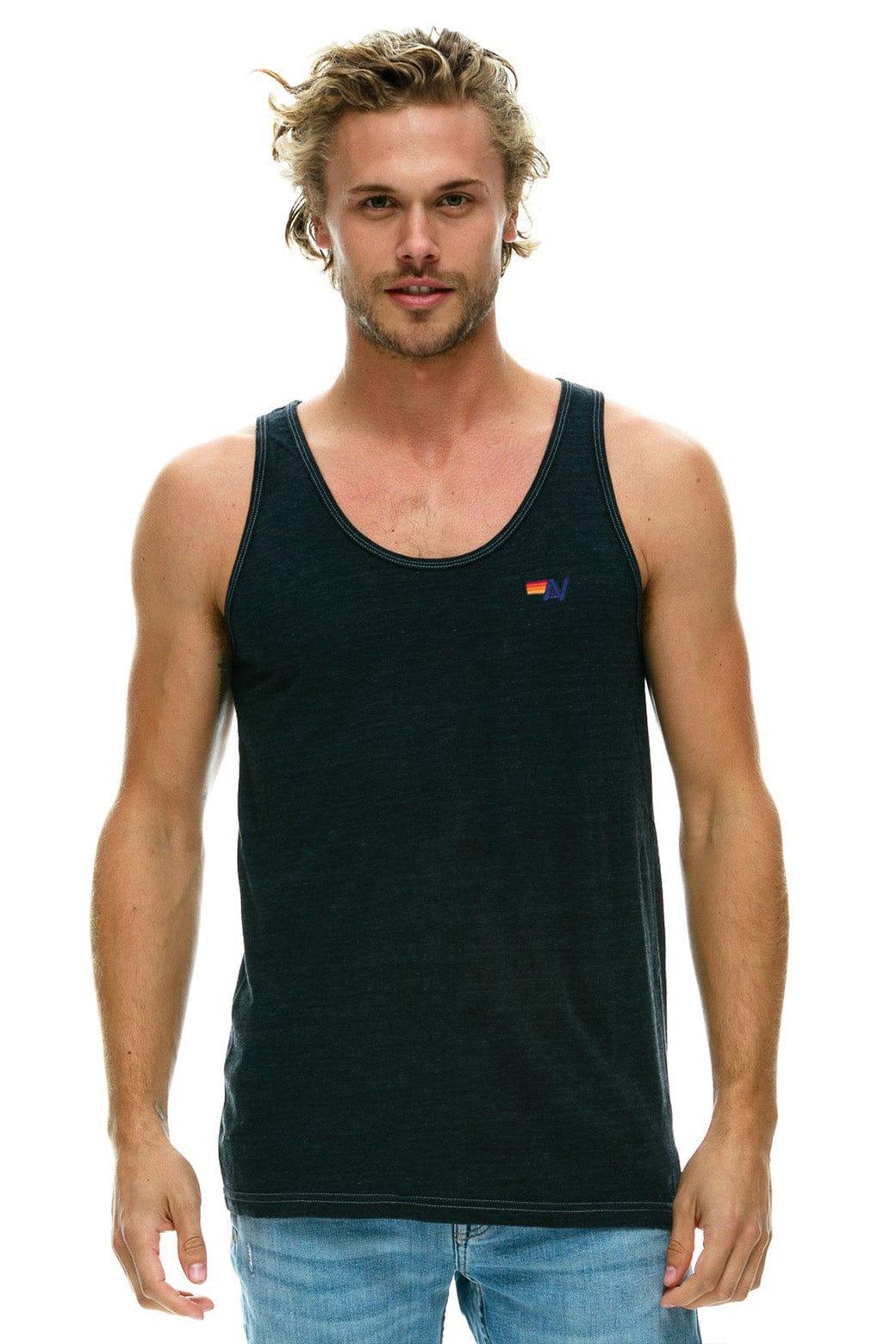 MEN'S BASIC TANK - CHARCOAL Male Product Image