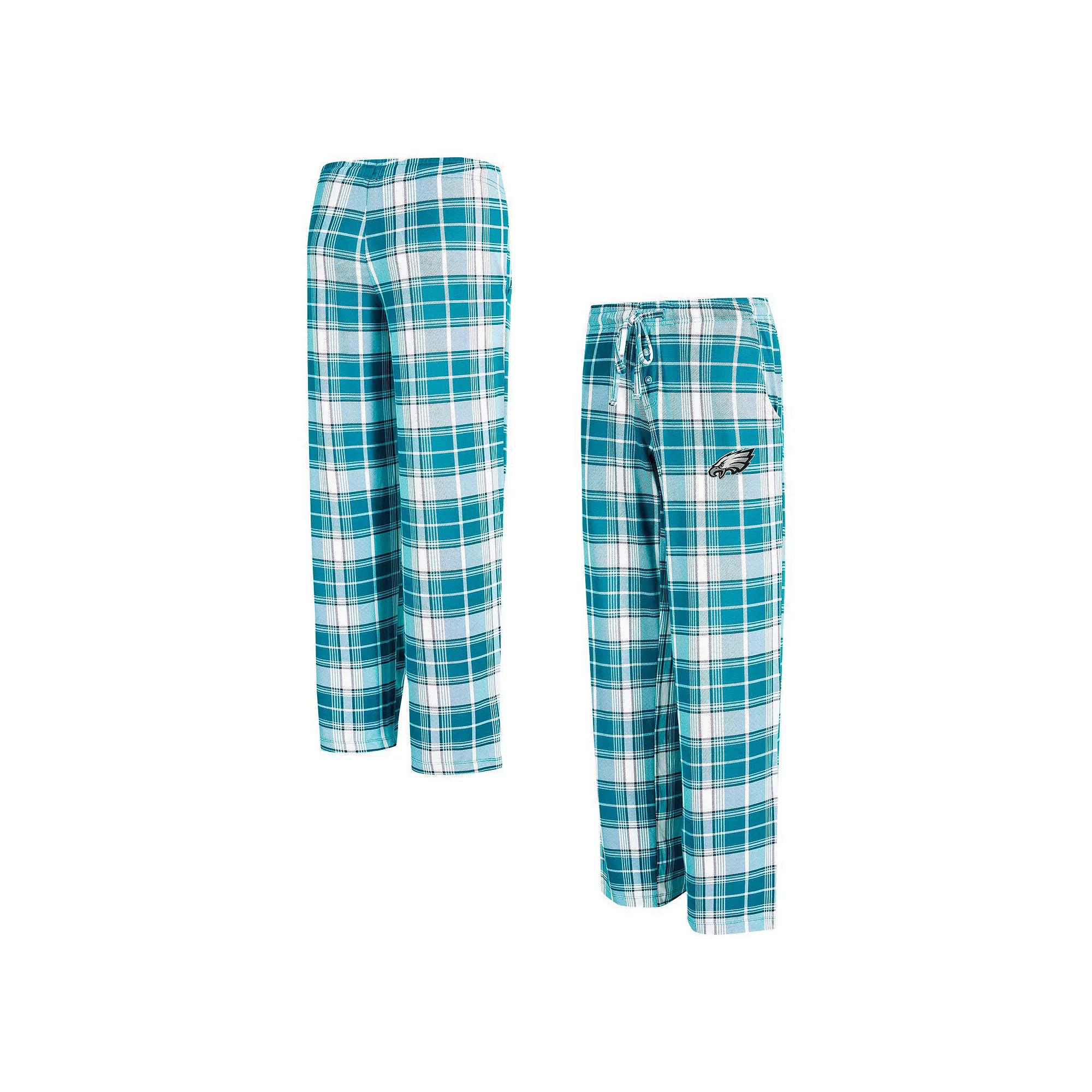 Women's Concepts Sport Midnight Green Philadelphia Eagles Ashford Plaid Knit Pants, Size: 2XL Product Image