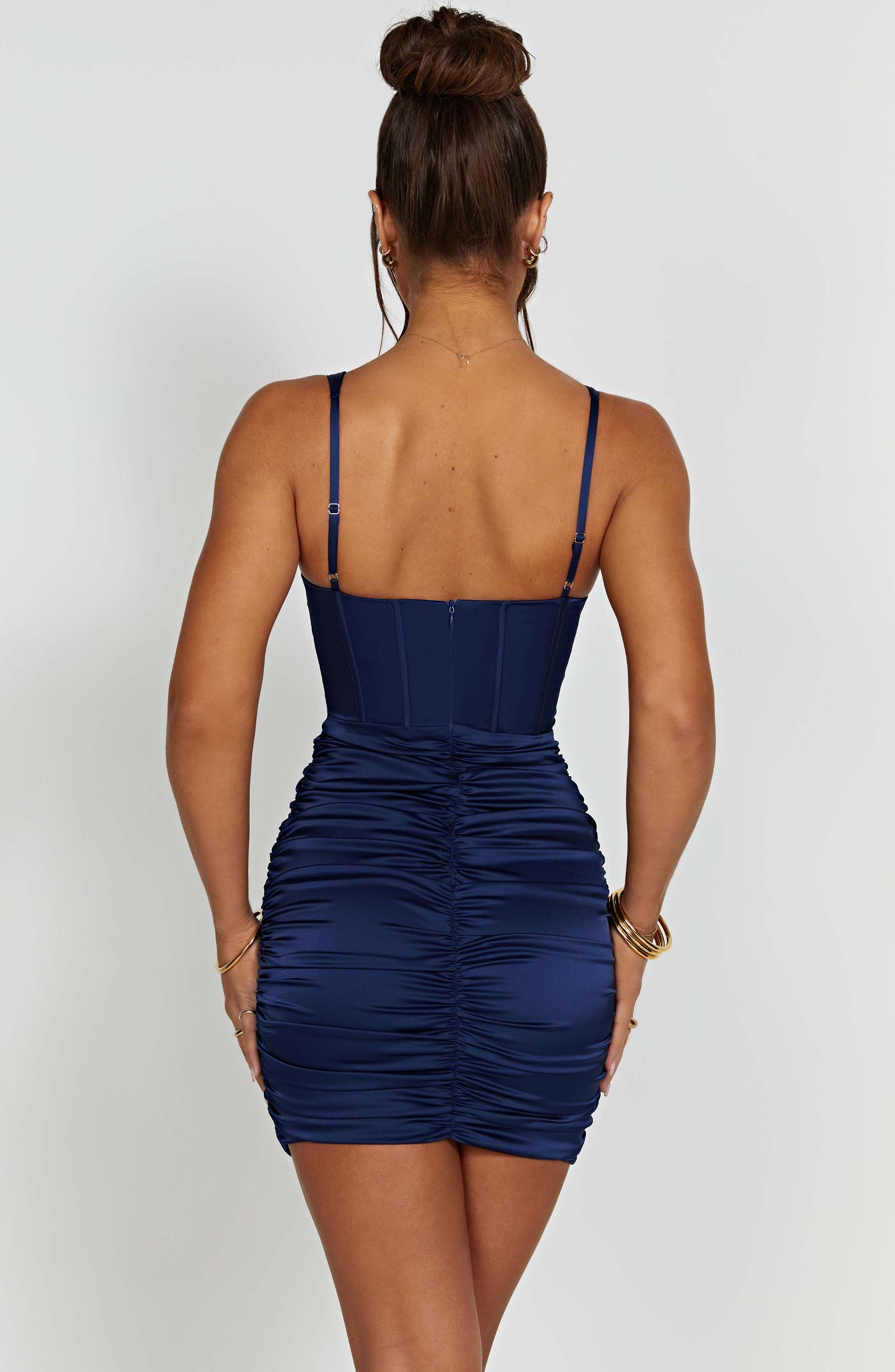 Izabella Mini Dress - Navy Product Image