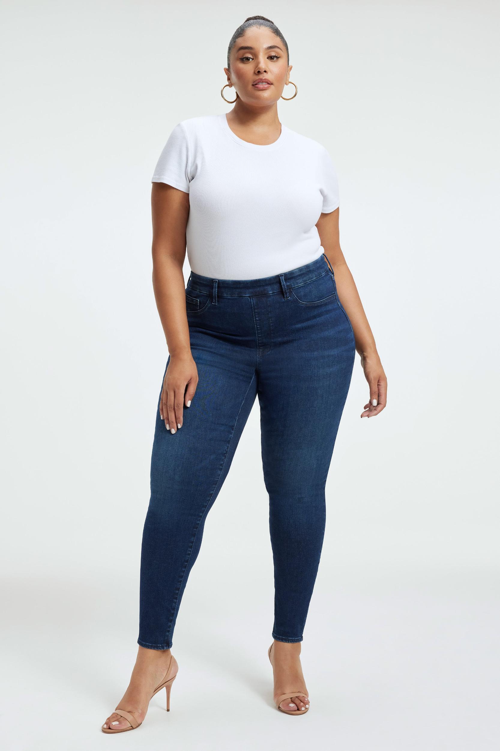 POWER STRETCH PULL-ON SKINNY JEANS | INDIGO491 Product Image