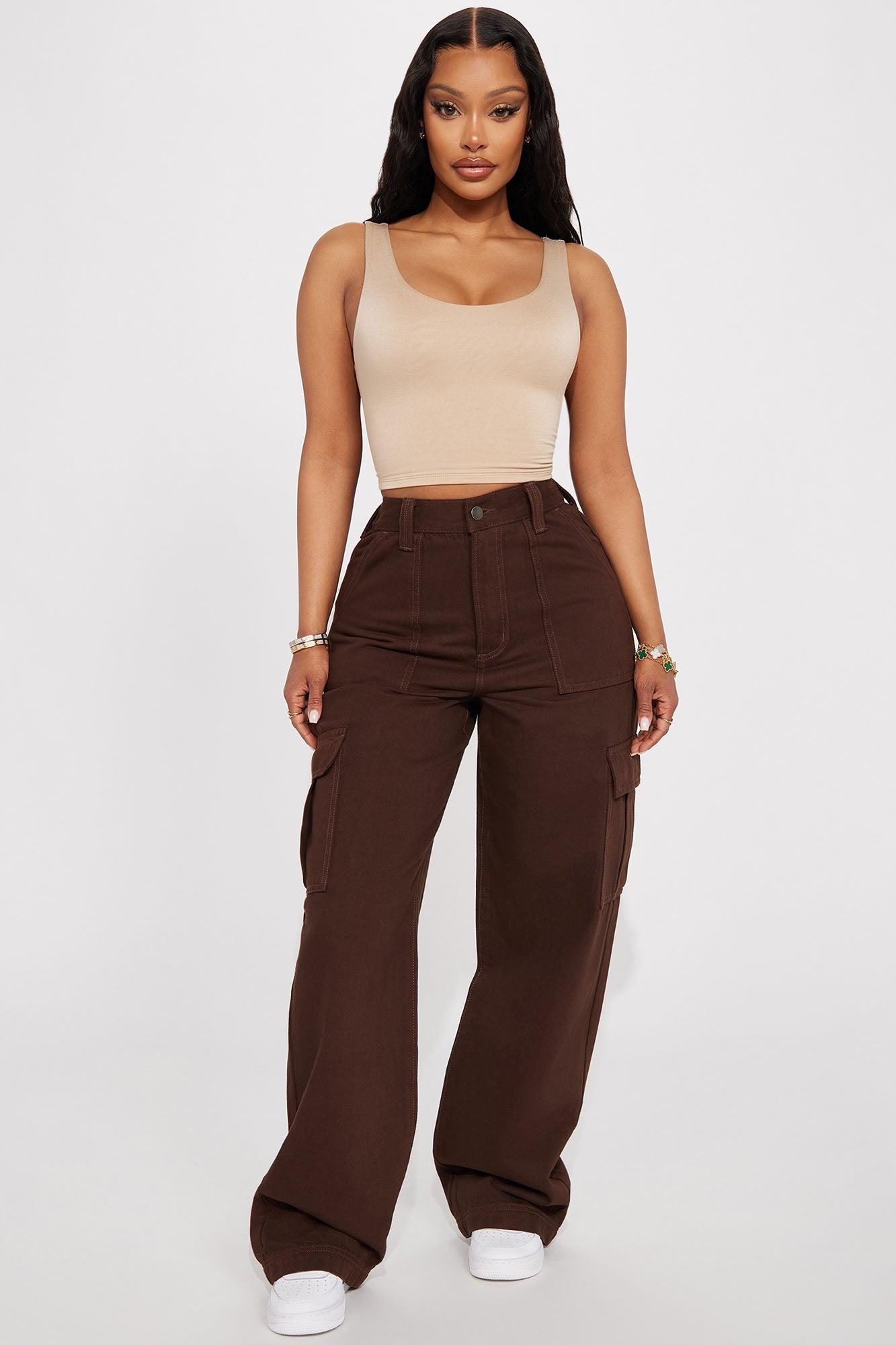 Emiah Crop Top - Taupe Product Image