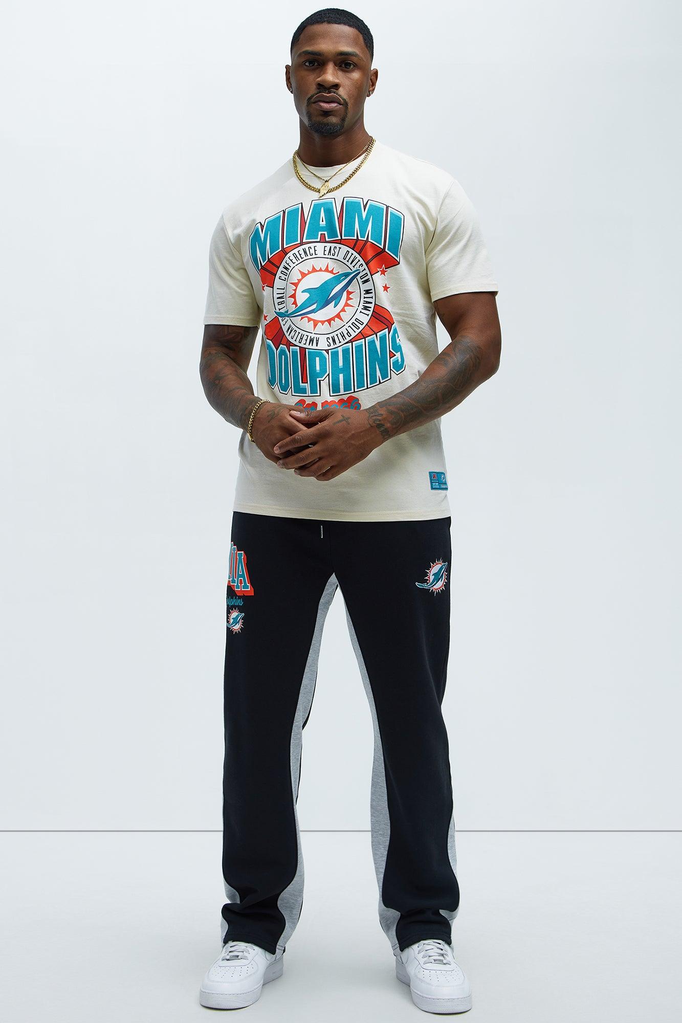 Dolphins Bold Flare Sweatpants - Black Product Image