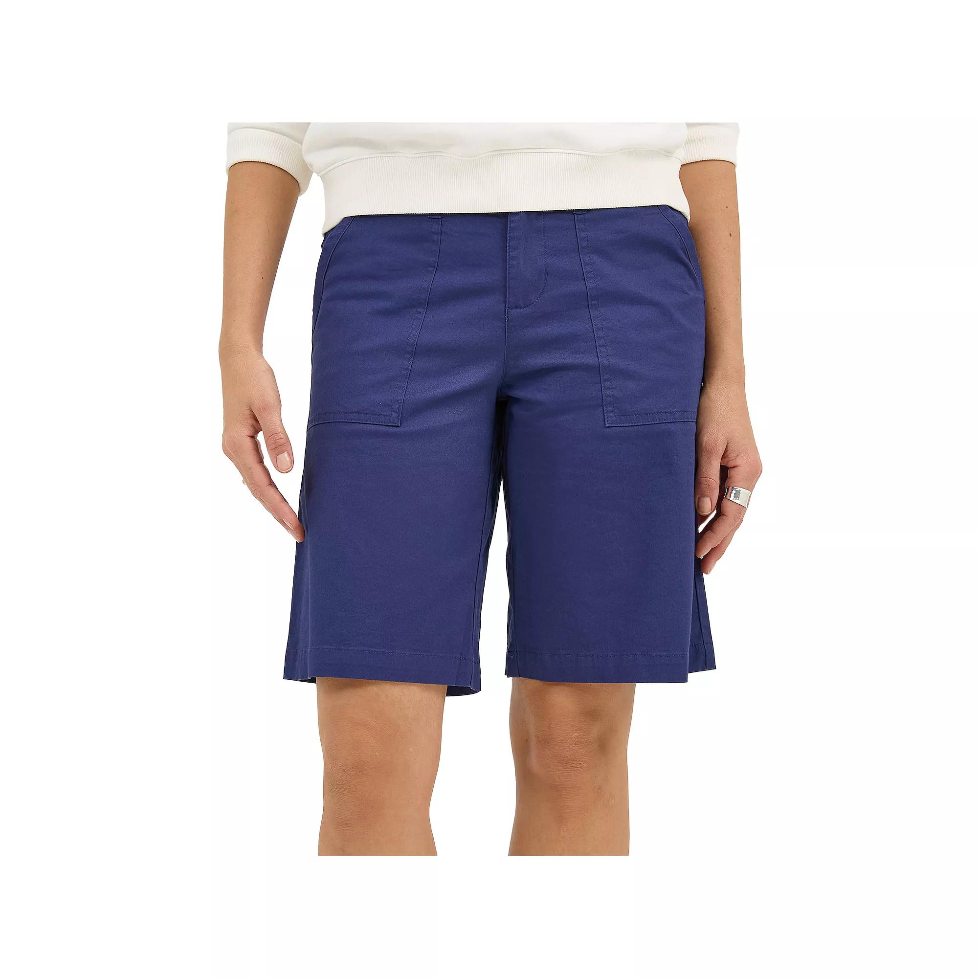 Women's Lee® Ultra Lux Comfort Flex to Go Utility Bermuda Shorts, Size: 8, Medieval Blue Product Image
