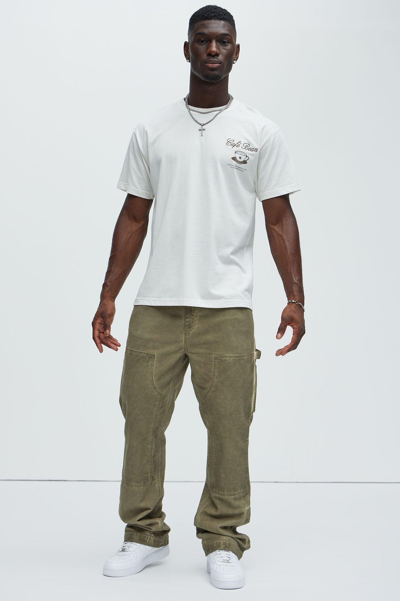 Cafe Bean Short Sleeve Tee - White Product Image