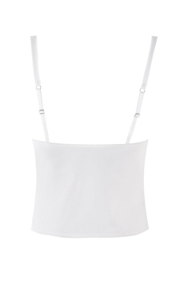 QUEENIE TOP - WHITE Product Image