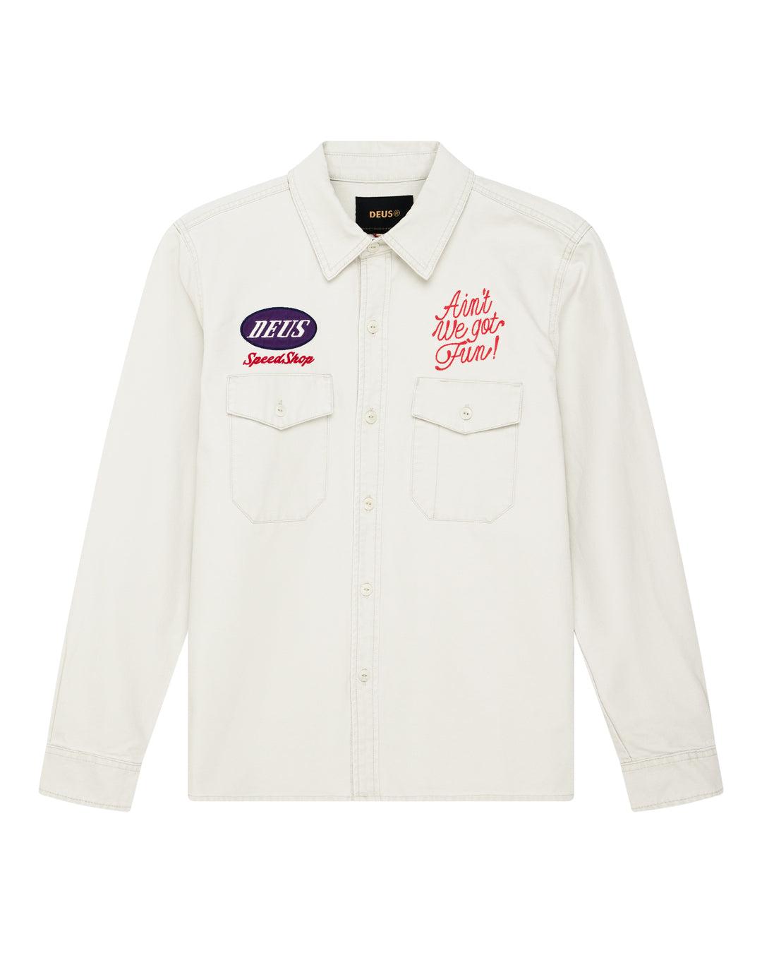 Tin Lizzie Shirt - Dirty White Product Image