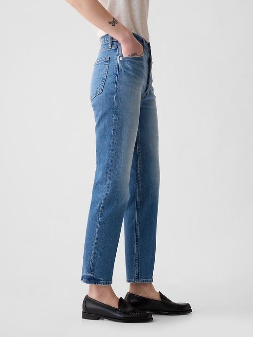 High Rise Cheeky Straight Jeans Product Image