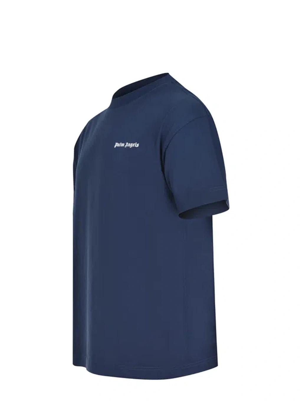 PALM ANGELS Logo Graphic Cotton T-shirt In Black Product Image