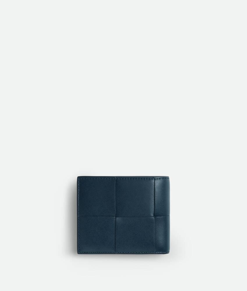 Men's Cassette Bi-Fold Wallet With Coin Purse in Deep blue/ambra Product Image
