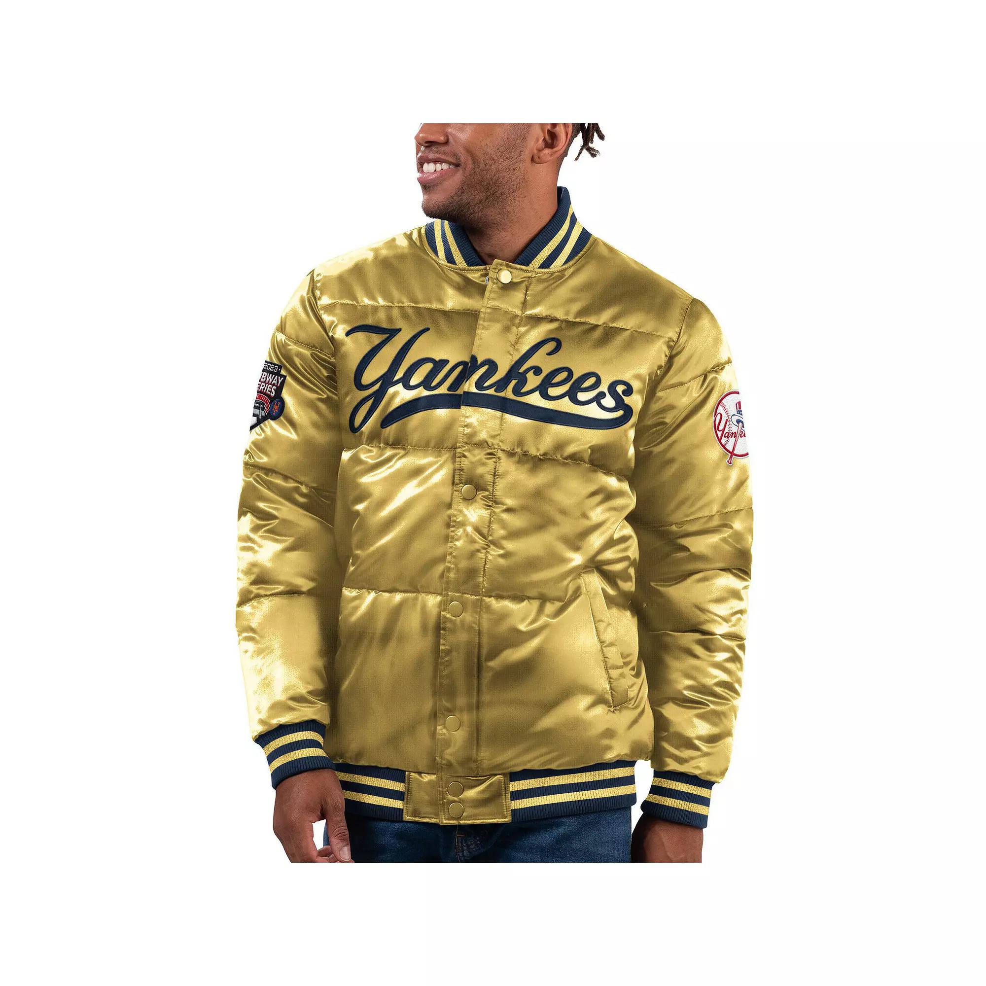 Men's Starter  Gold New York Yankees 2023 Subway Series Bronx Bomber Full-Snap Jacket, Size: Large Product Image