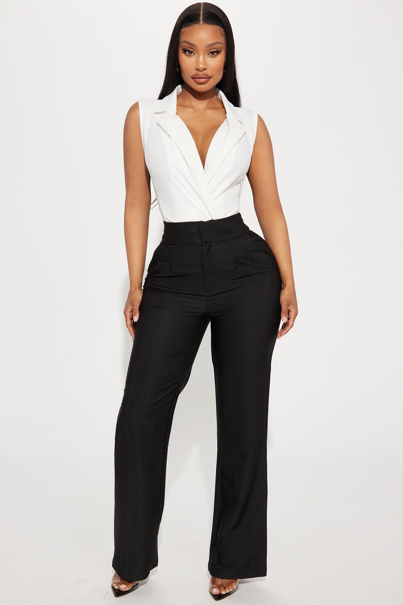 Office Baddie Bodysuit - Ivory Product Image