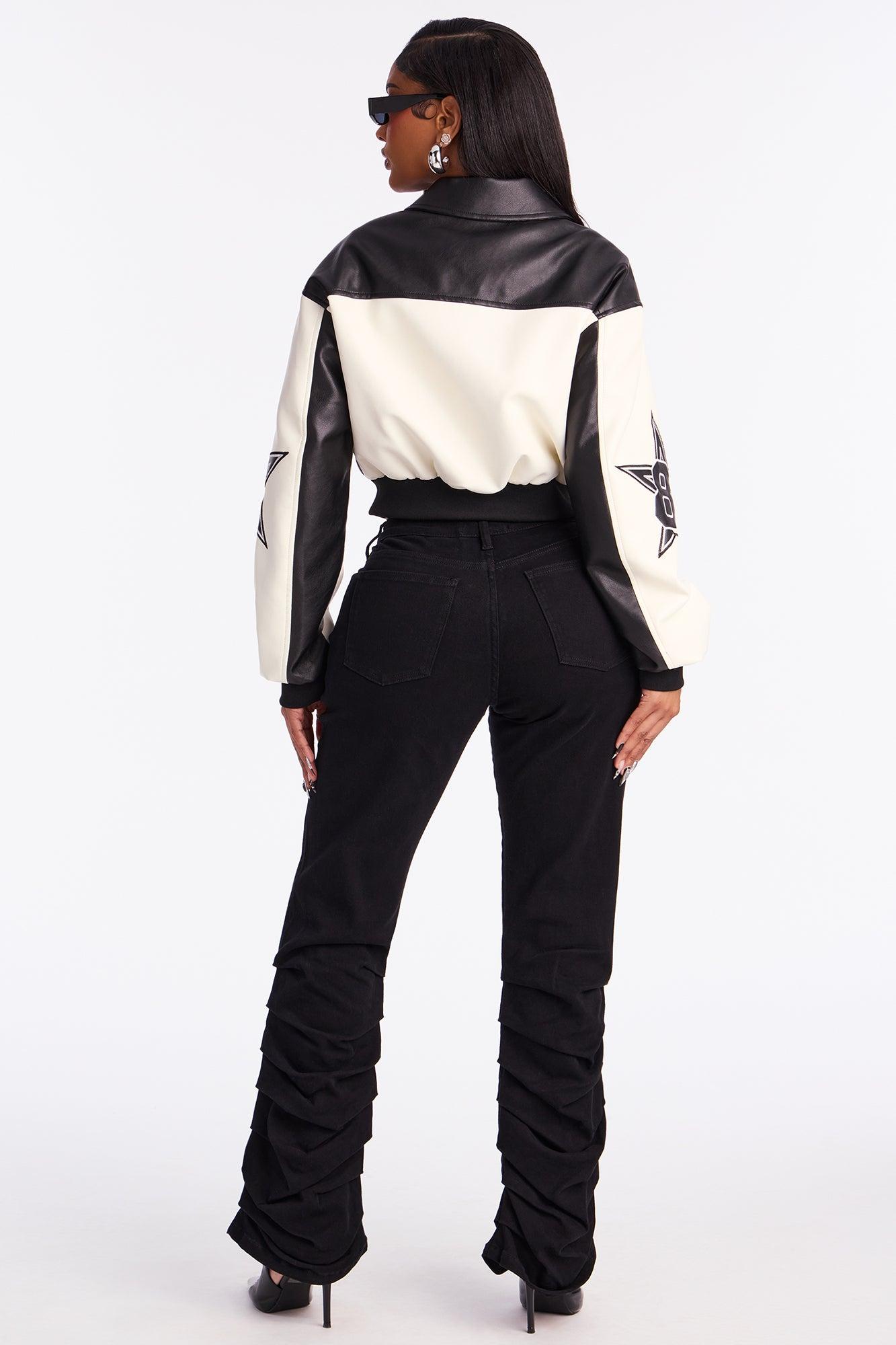 Mad About You Twill Skinny Stacked Pant 31 - Black Female Product Image