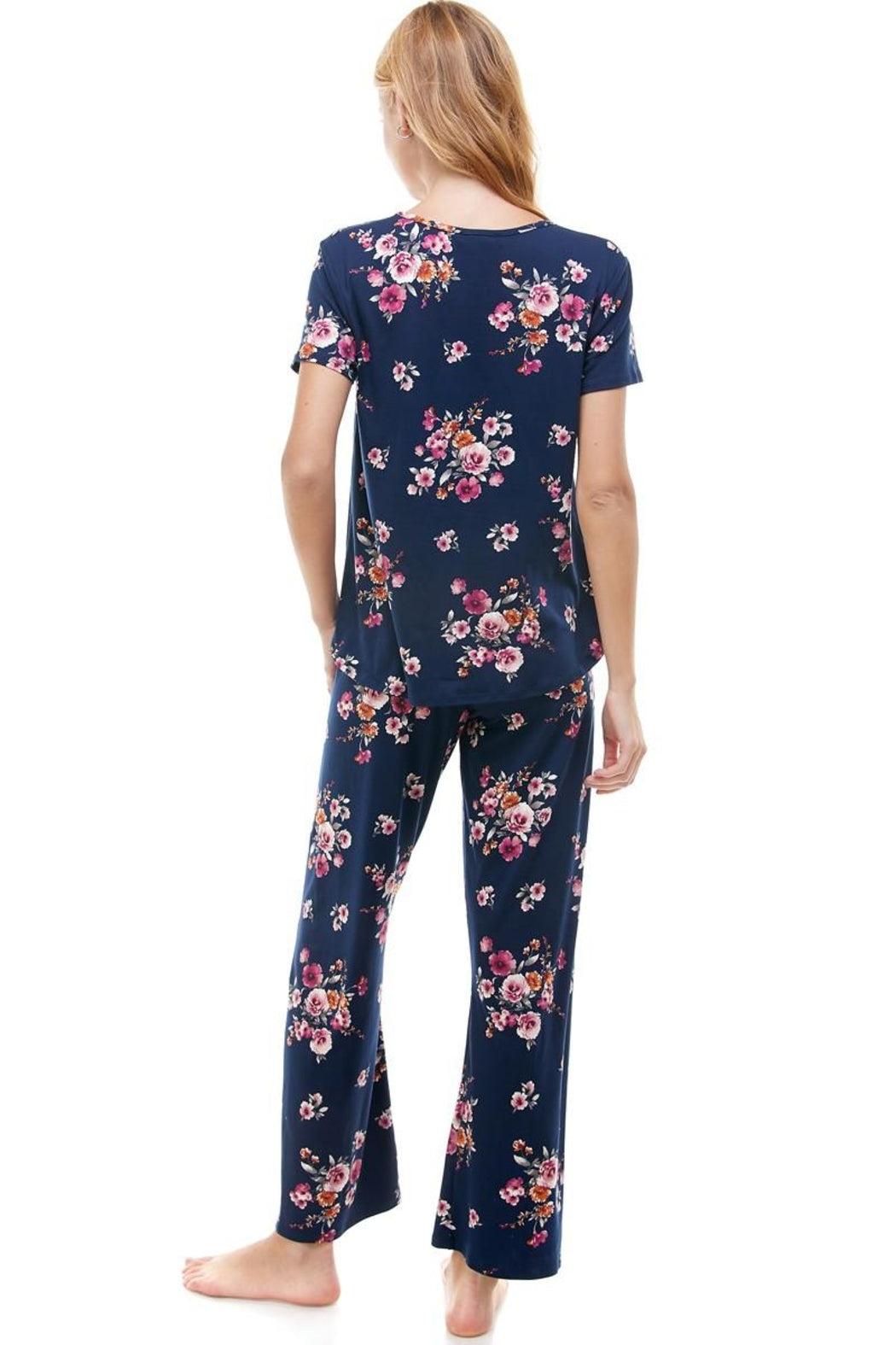 Lounge Wear Set Short Sleeve & Pants Matching Sets Product Image