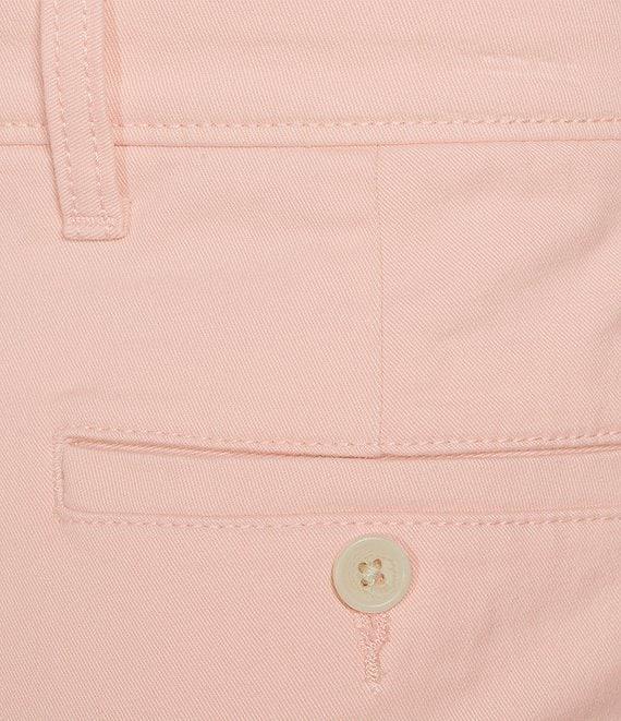 Roundtree & Yorke The Cloud Collection 7#double; Flat Front Washed Chino Shorts Product Image