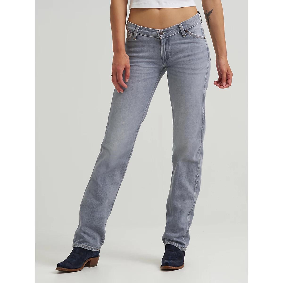 Women's Low Rise Cowboy Jean in Haute Haze Product Image