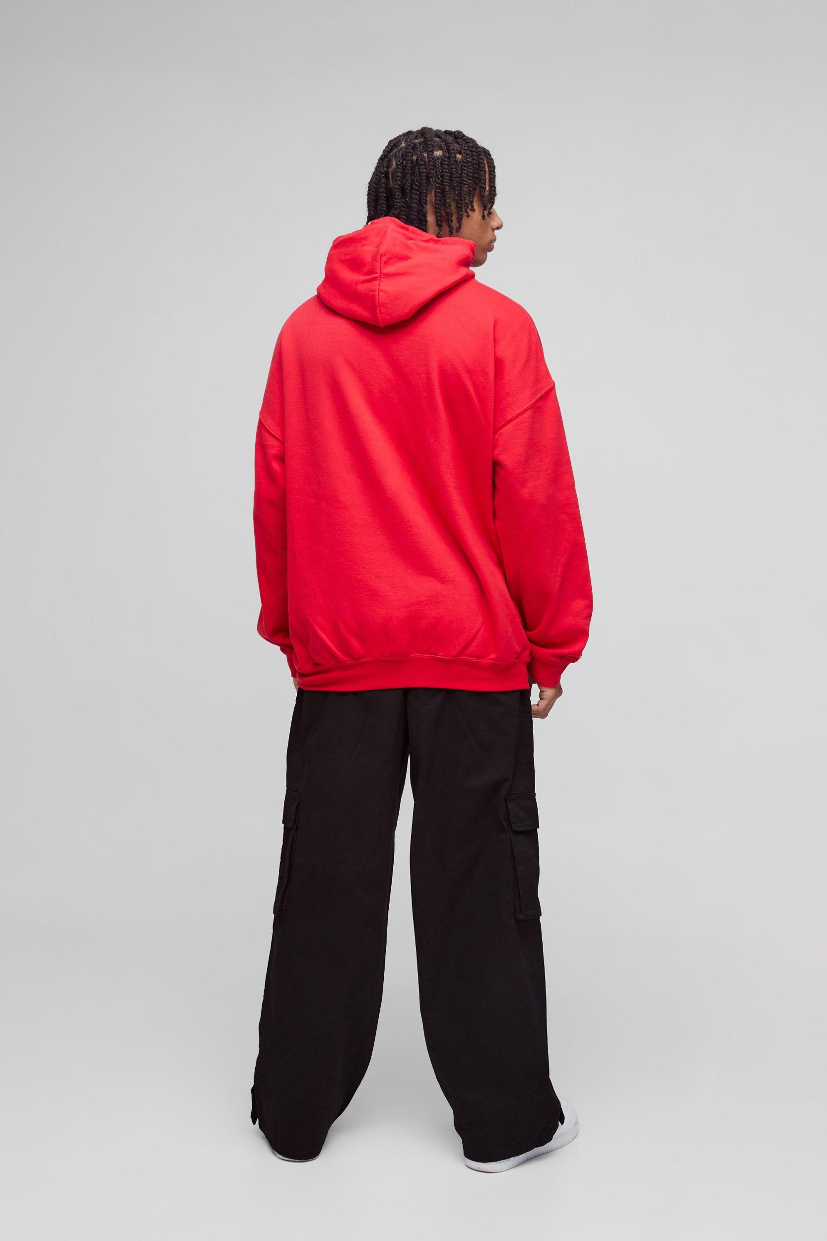 Oversized Slayer License Print Hoodie | boohooMAN USA Product Image