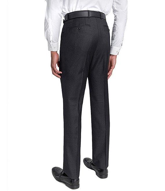 Santorelli Loro Piana® Modern Fit Flat Front Dress Pants Product Image