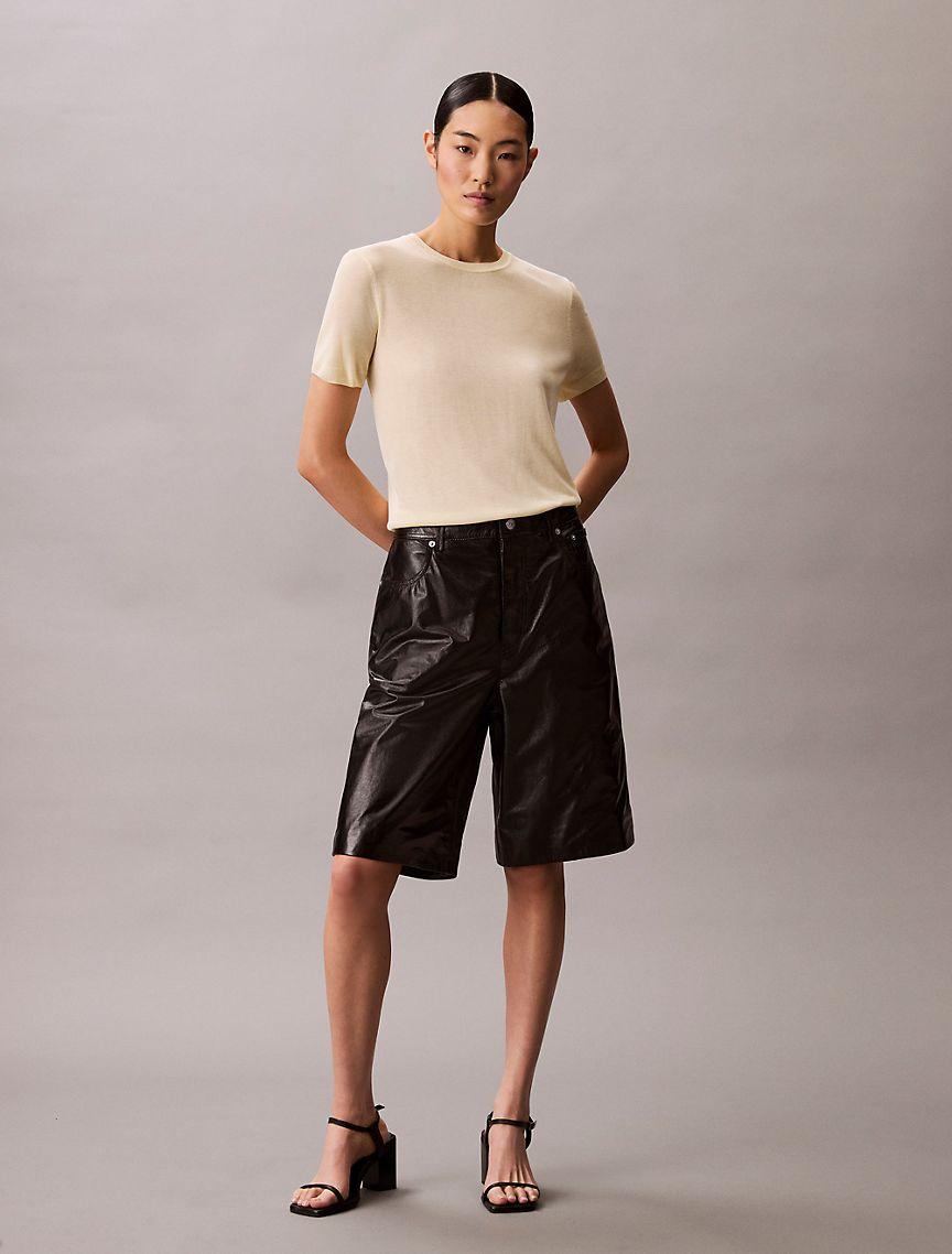 Viscose Short Sleeve Sweater  Product Image