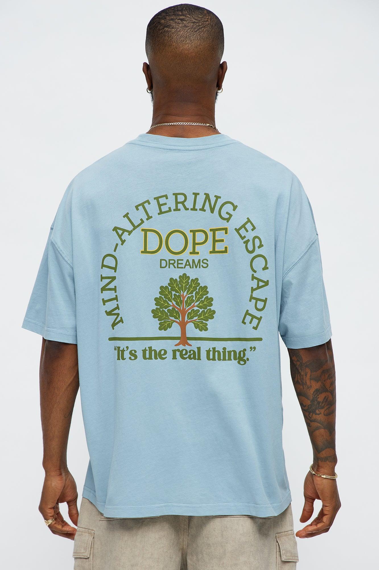 Dope Dreams Oversized Short Sleeve Tee - Light Blue Male Product Image