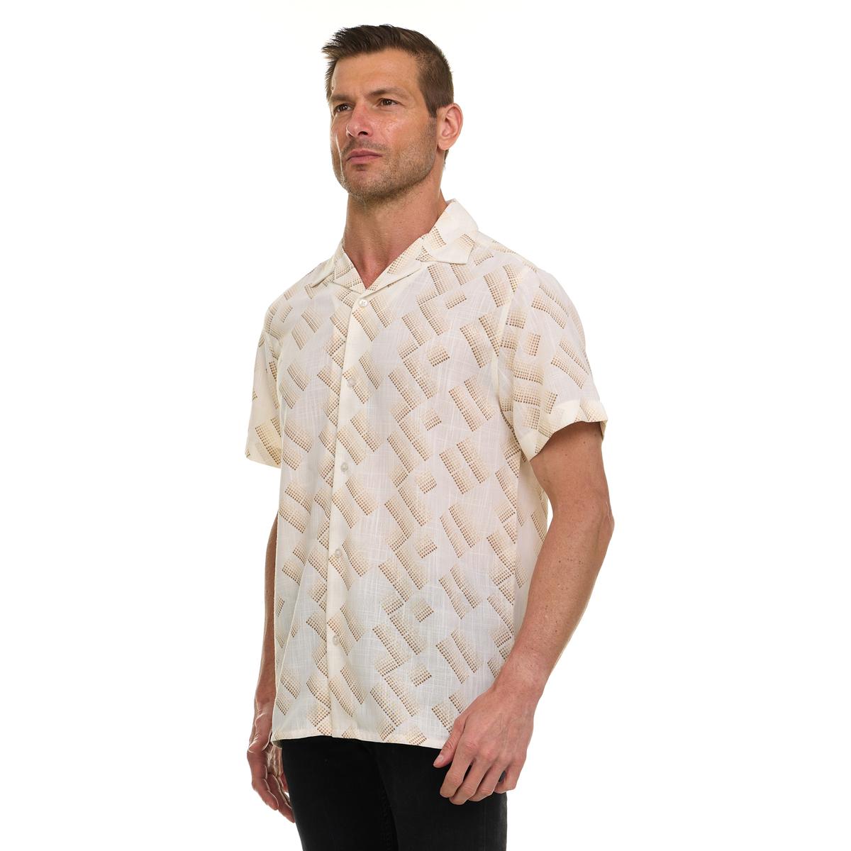 Canada Weather Gear Men’s Short Sleeve Linen-Look Resort Shirt Product Image