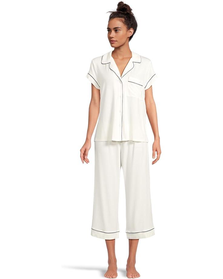 Gisele Printed Short Sleeve Crop Pajama Product Image