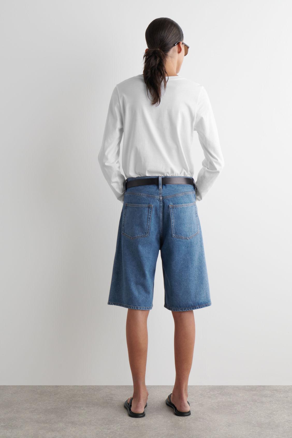 LONGLINE DENIM SHORTS Product Image