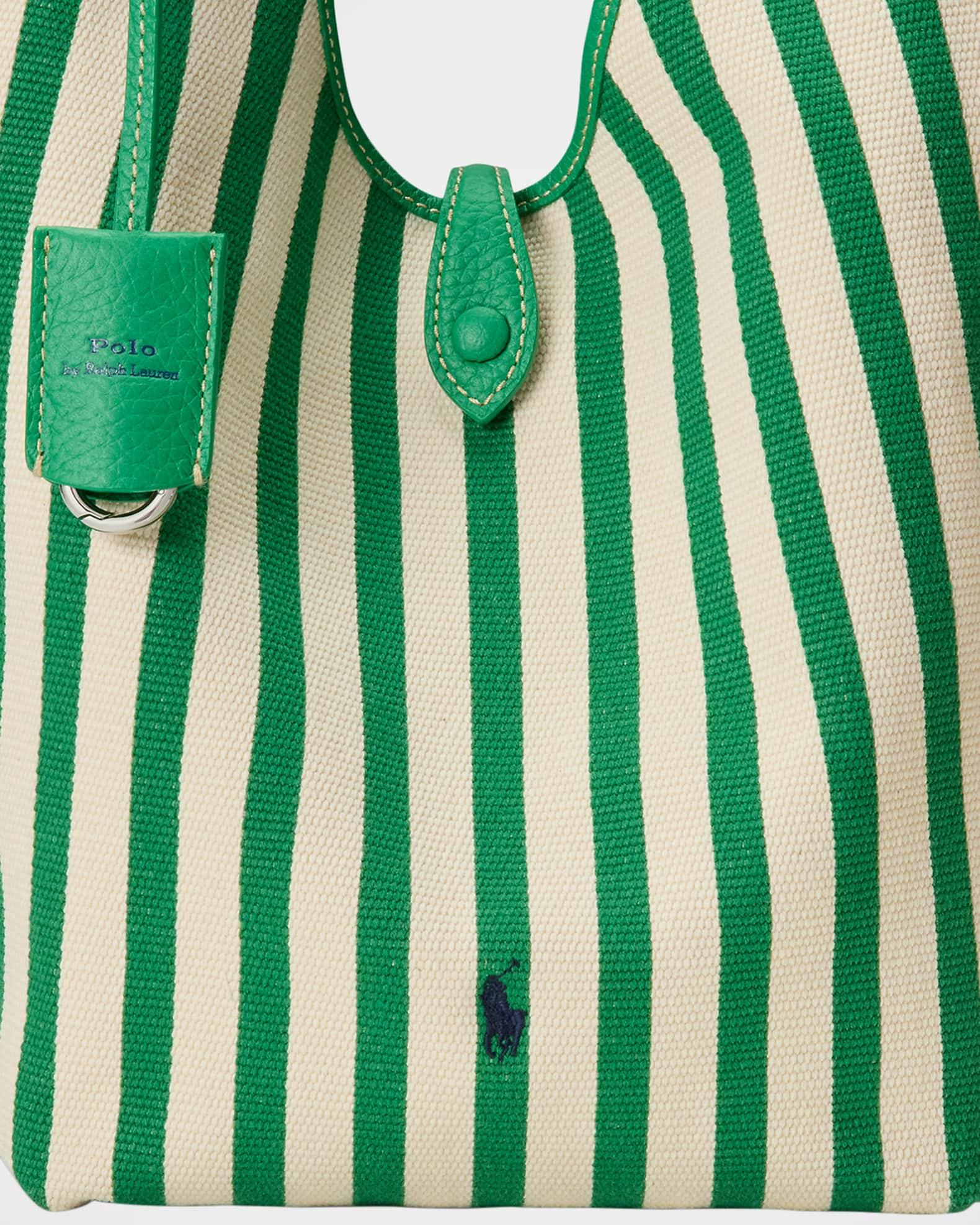 Striped Cotton Canvas Tote Bag Product Image