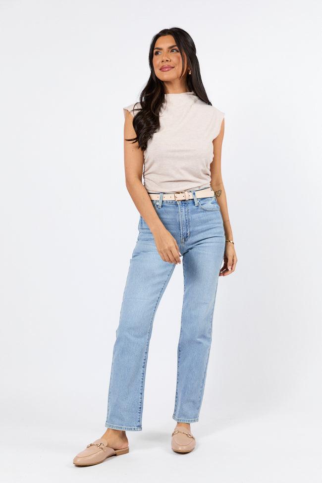 Eden Light Wash Straight Leg Jean FINAL SALE Product Image
