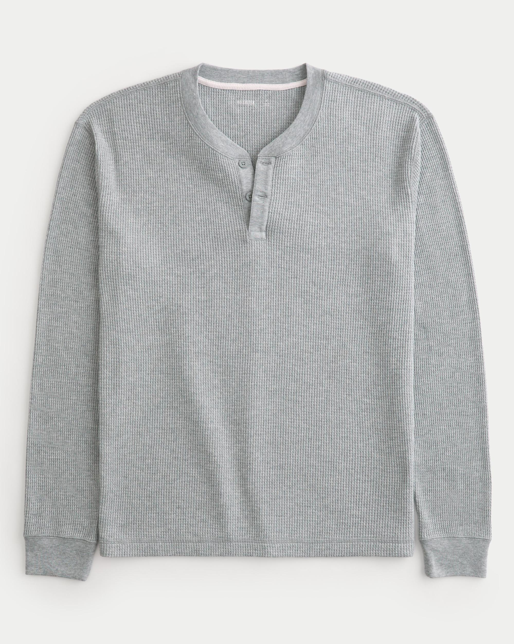 Long-Sleeve Thermal Henley Product Image