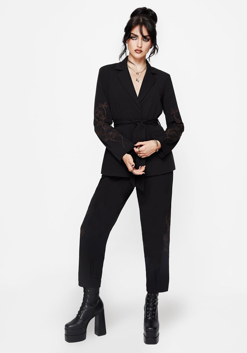 Renita Embroidered Tapered Tailored Trouser Product Image