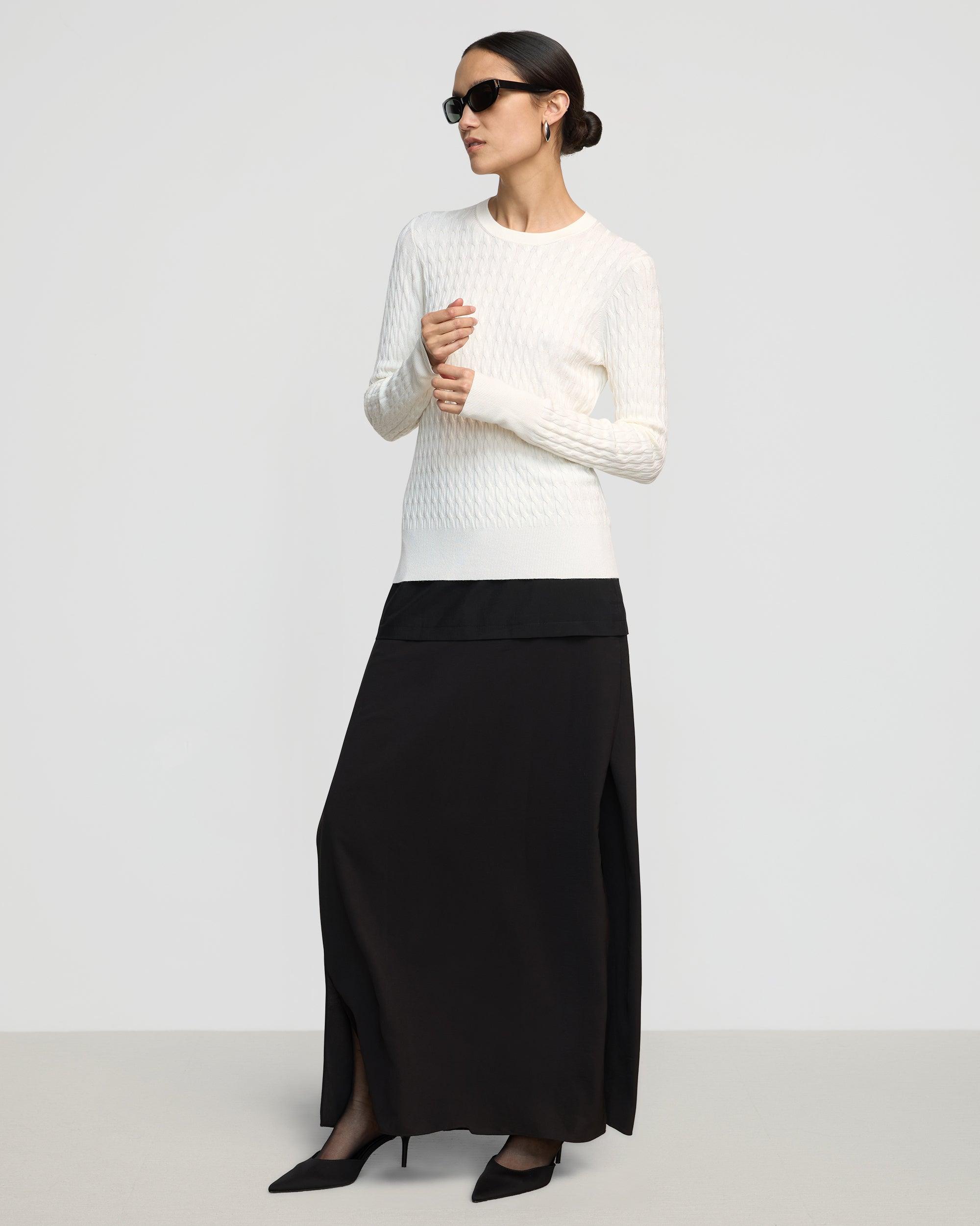Rania Lightweight Cable Sweater Product Image
