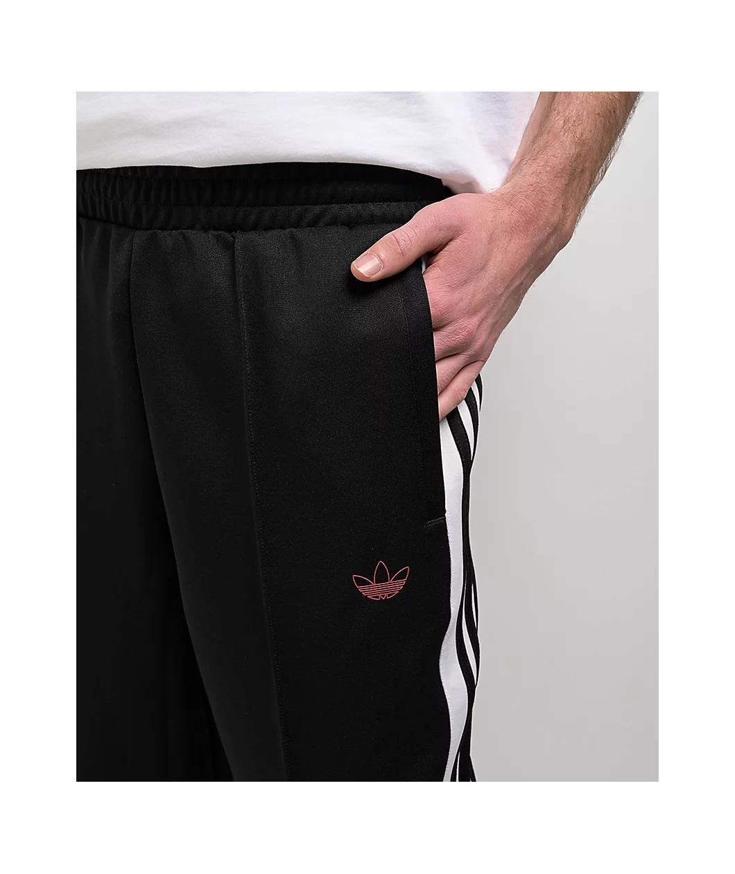 adidas Originals Tyshawn Black & Crystal White Track Pants Product Image