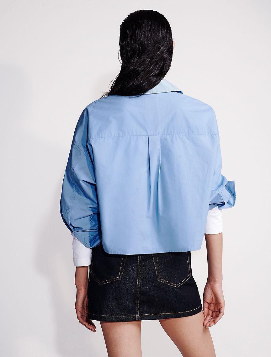 Denim Asymmetric Waist Mini Skirt Product Image