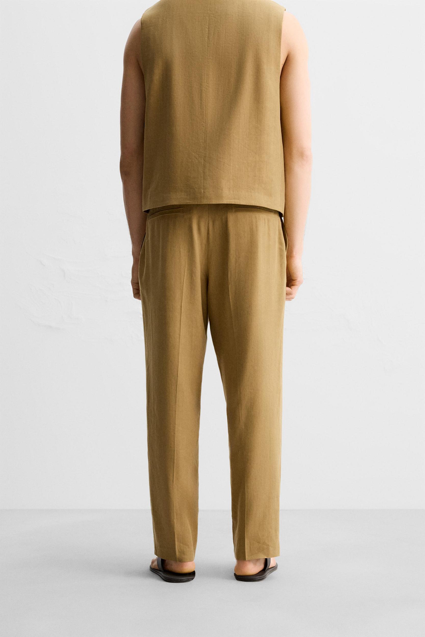 LIMITED EDITION LINEN-LYOCELL SUIT PANTS Product Image