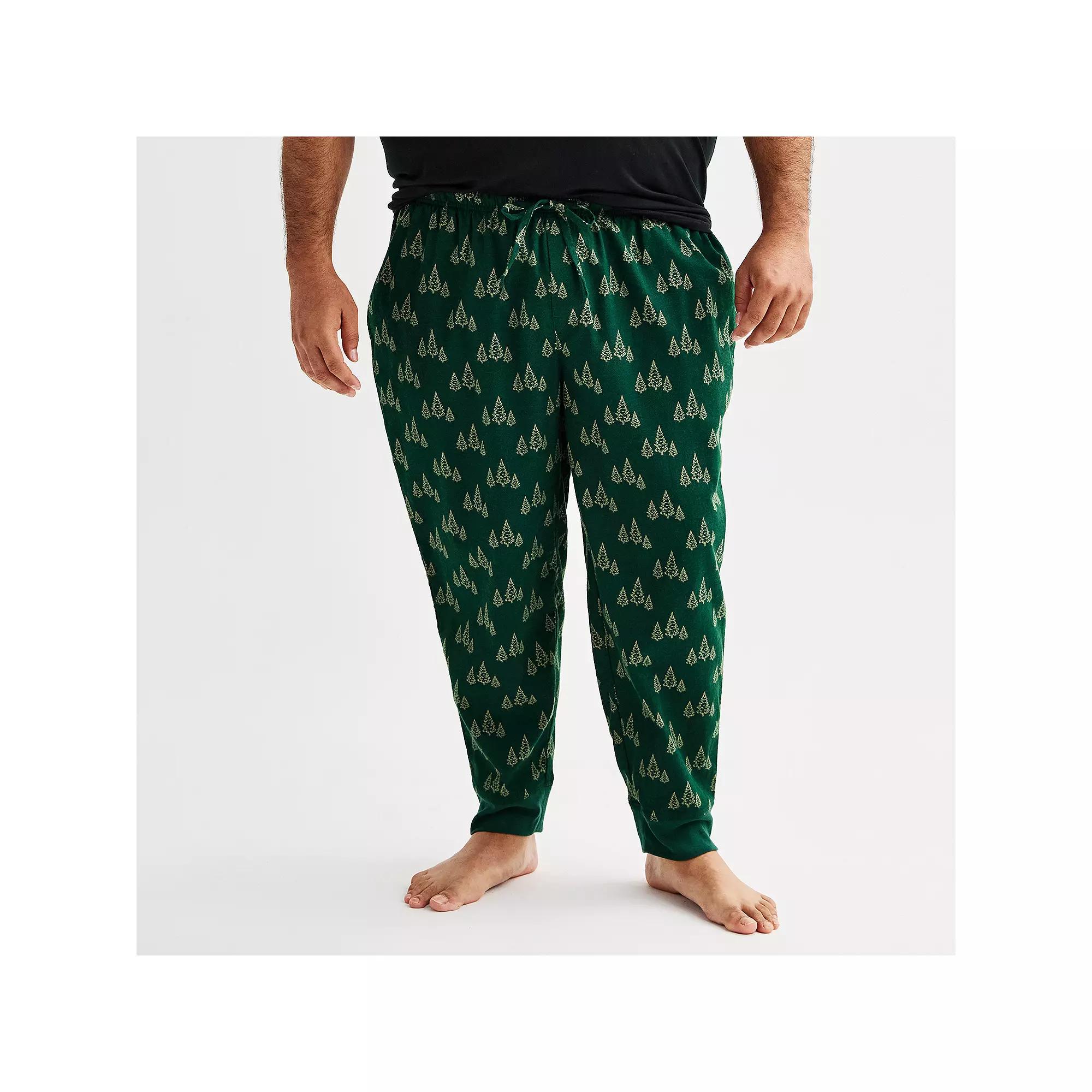 Big & Tall Sonoma Goods For Life® Flannel Banded Bottom Pajama Pants, Men's,  Product Image