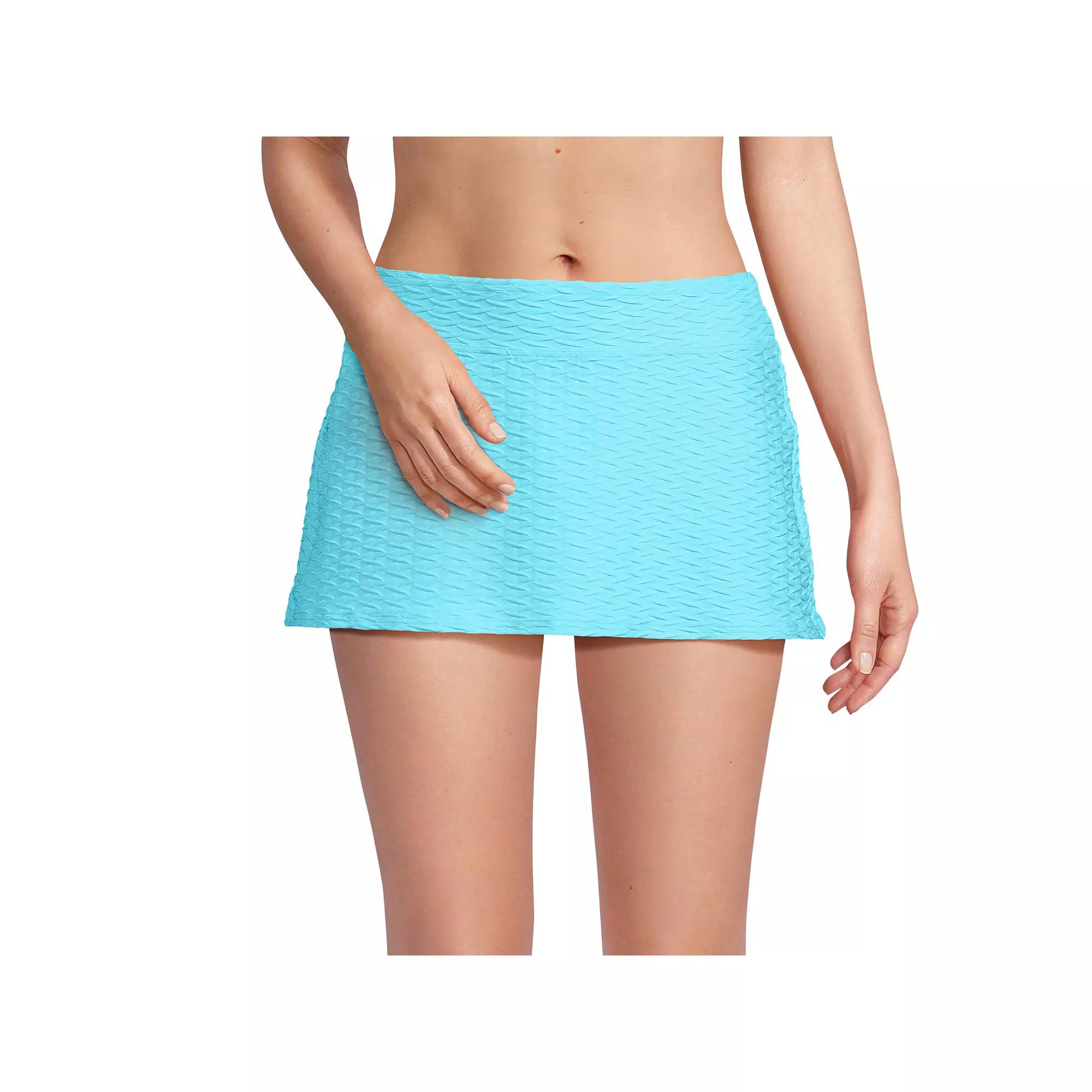 Women's Lands' End Textured Chlorine Resistant Mini Swim Skirt,  Product Image