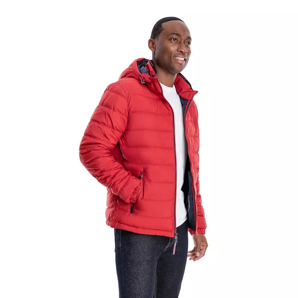 Men's London Fog Hooded Puffer Jacket,  Product Image