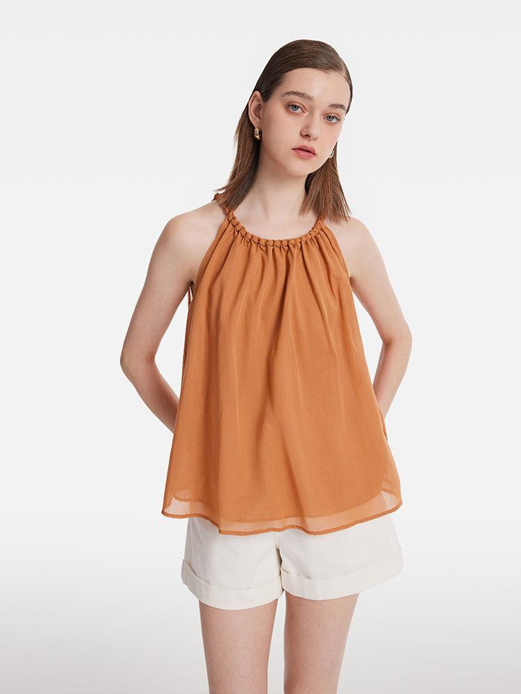 Hand-Woven Halter Neck Women Top Product Image