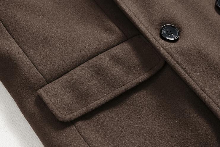 RT No. 6156 BROWN WOOLEN TRENCH COAT Product Image