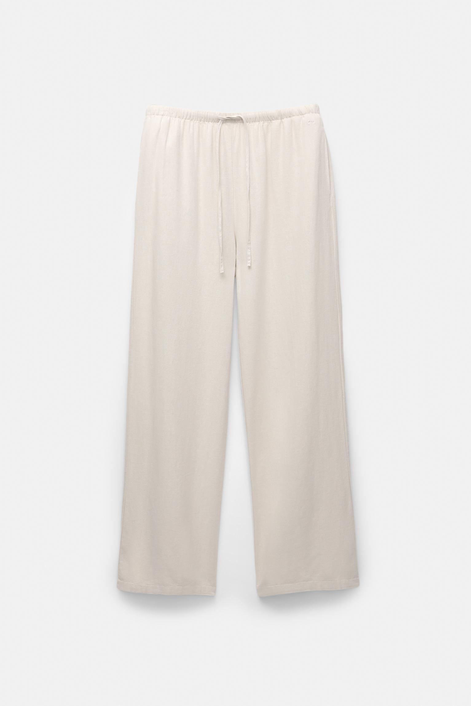 Flowy pants with linen Product Image